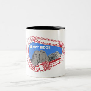 Caneca De Café Em Dois Tons Lumpy Ridge Rock Subindo Carabineiro
