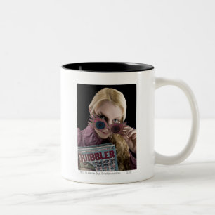 Caneca De Café Em Dois Tons Luna Lovegood Peeks Sobre Óculos