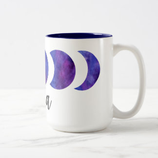 Caneca De Café Em Dois Tons Luna Phase Coffee Mug