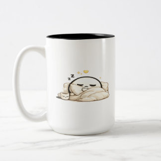 Caneca De Café Em Dois Tons Lunio Sonolento Café da Manhã Aconchegante - Fofo