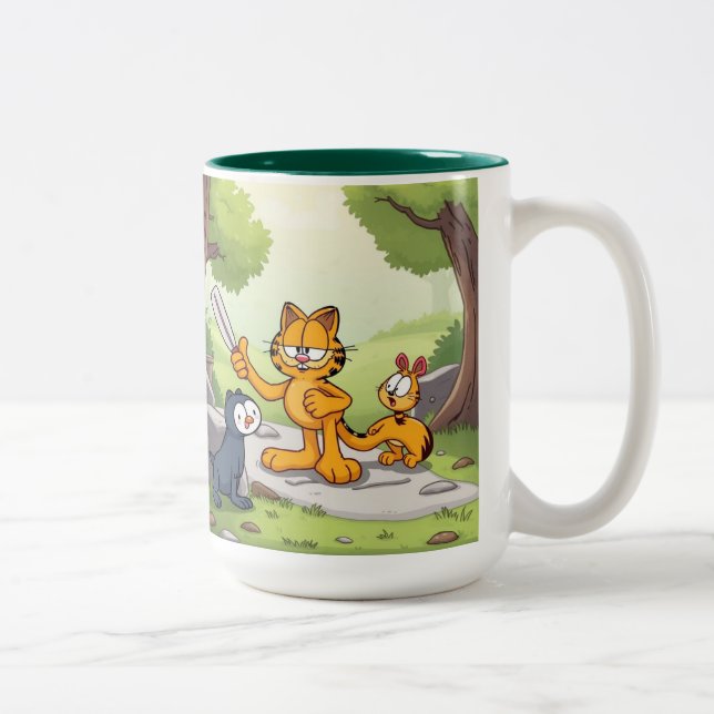 Caneca De Café Em Dois Tons Lustikus – Der immer lustige Held mit Herz (Direita)