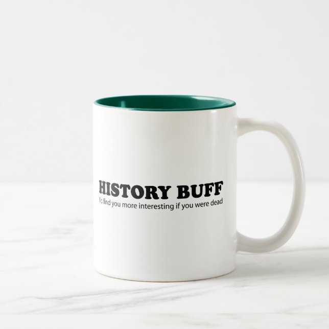 Caneca De Café Em Dois Tons Lustre da história (Direita)