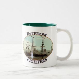 Caneca De Café Em Dois Tons Lutadores da liberdade