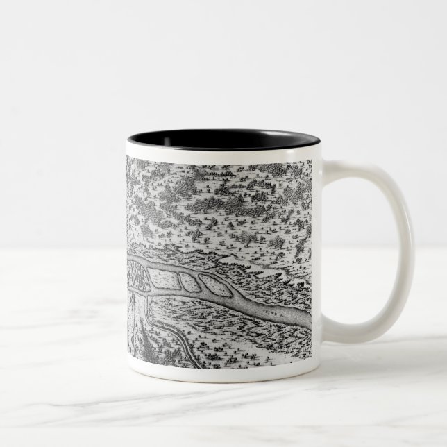 Caneca De Café Em Dois Tons Lutetia ou o primeiro plano de Paris (Direita)