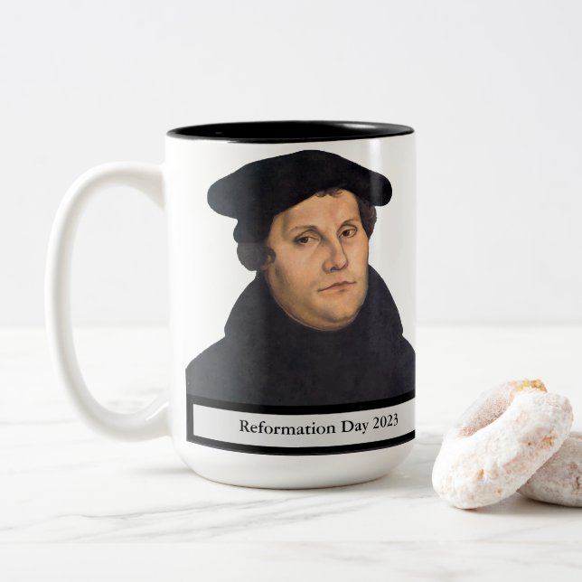 Caneca De Café Em Dois Tons Luther Cote Mug I (Com Donut)