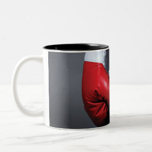 Caneca De Café Em Dois Tons Luvas de boxe