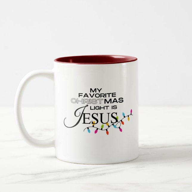 Caneca De Café Em Dois Tons Luz do Mundo (Esquerda)