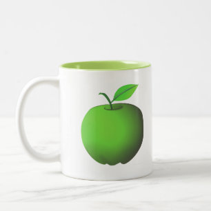 Caneca De Café Em Dois Tons Maçã Verde
