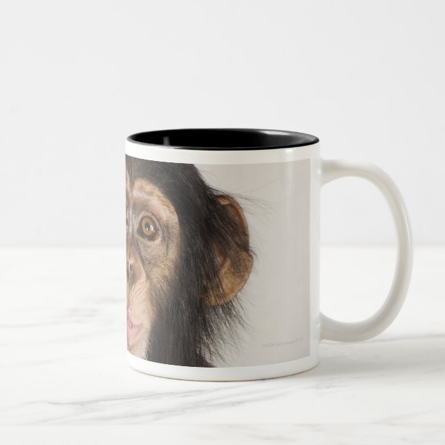 Caneca De Café Em Dois Tons Macaco (Direita)