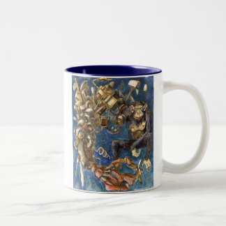 Caneca De Café Em Dois Tons Macaco Bionic