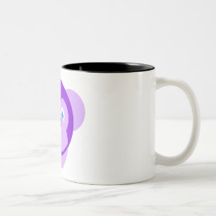 Caneca De Café Em Dois Tons macaco roxo