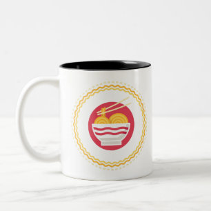 Caneca De Café Em Dois Tons macarrão