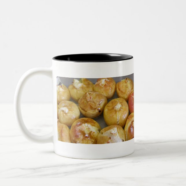 Caneca De Café Em Dois Tons Maçãs cozidas (Esquerda)