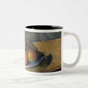 Caneca De Café Em Dois Tons Maçãs de Paul Cezanne , peras e uvas, c.1879