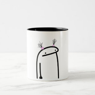 Caneca De Café Em Dois Tons Maçãs engraçadas