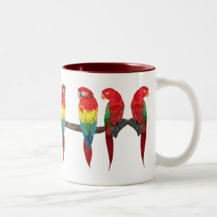 Caneca De Café Em Dois Tons Macaw e Lory Drinkware