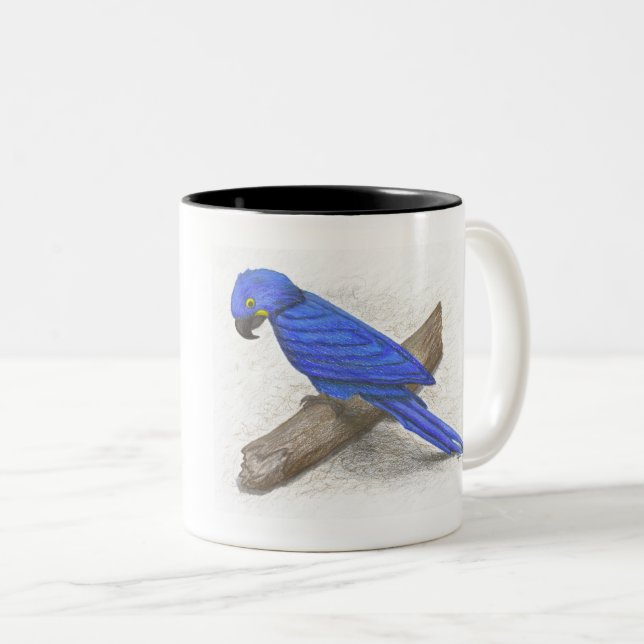Caneca De Café Em Dois Tons Macaw Mug (Frente Esquerda)