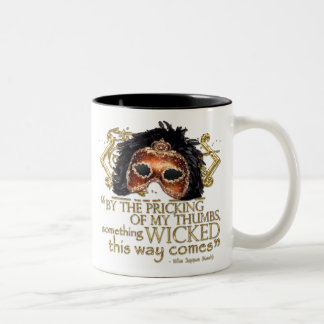 Caneca De Café Em Dois Tons Macbeth "algo" citações más (versão Dourado)
