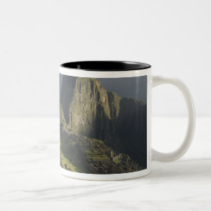 Caneca De Café Em Dois Tons Machu Picchu, ruínas da cidade inca, Peru.