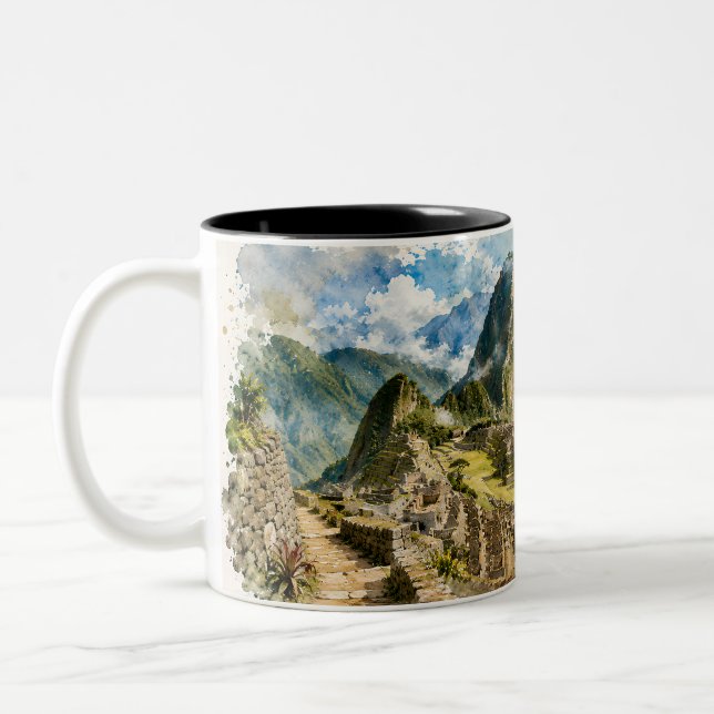 CANECA DE CAFÉ EM DOIS TONS MACHUPICCHU (Esquerda)