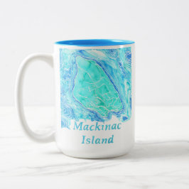 Caneca De Café Em Dois Tons Mackinac Island Coffee Mug