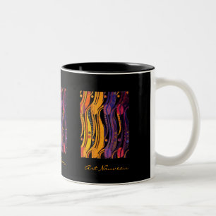 Caneca De Café Em Dois Tons Mackintosh: Design das tulipas