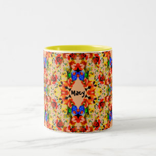 Caneca De Café Em Dois Tons MACY ~ Pão de Natal Personalizado ~