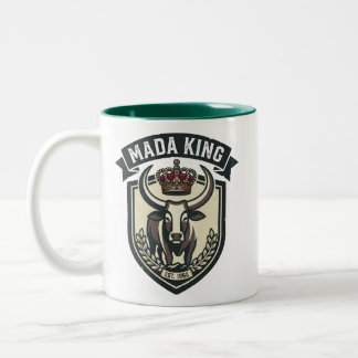 Caneca De Café Em Dois Tons MADA KING | Malagasy Zebu Madagascar