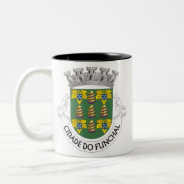 Caneca De Café Em Dois Tons Madeira* Cresta Madeira Café Mug