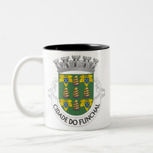 Caneca De Café Em Dois Tons Madeira* Cresta Madeira Café Mug