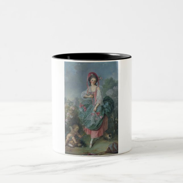 Caneca De Café Em Dois Tons Mademoiselle Guimard (por Jacques-Louis David) (Centro)