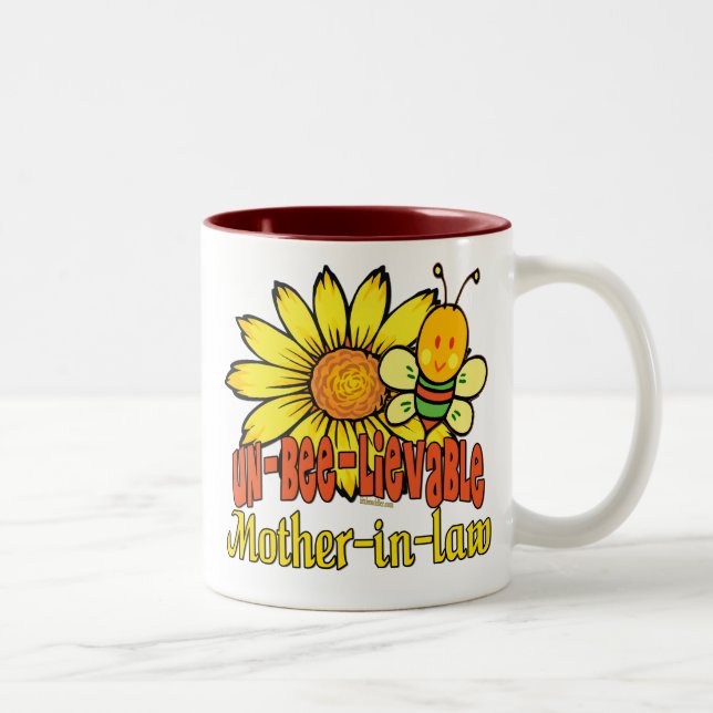 Caneca De Café Em Dois Tons Madre inacreditável Sunflower (Direita)