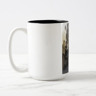 Caneca De Café Em Dois Tons Madrid — Arco de entrada para a Plaza Mayor Mug