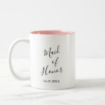 Caneca De Café Em Dois Tons Madrinha de casamento personalizada<br><div class="desc">Madrinha de casamento Personalizada,  Café De Dois Tons (</div>