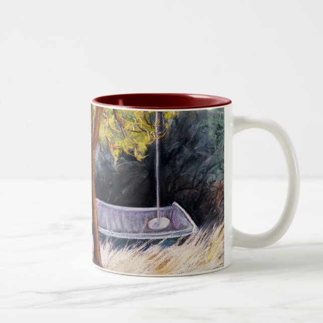 Caneca De Café Em Dois Tons Madrona e o barco Tea Mug (Direita)
