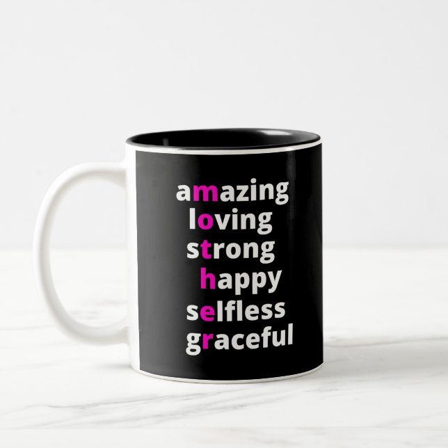 Caneca De Café Em Dois Tons Mãe (Esquerda)