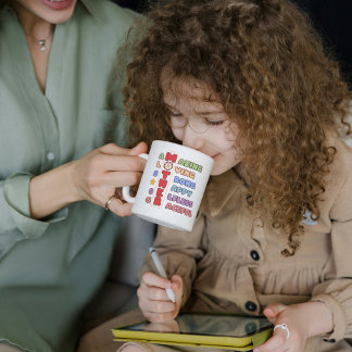 Caneca De Café Em Dois Tons Mãe