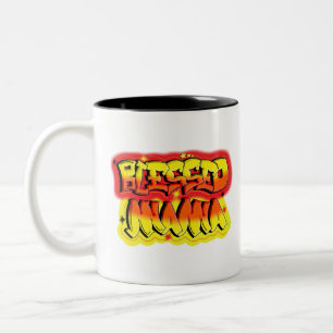 Caneca De Café Em Dois Tons Mãe abençoada