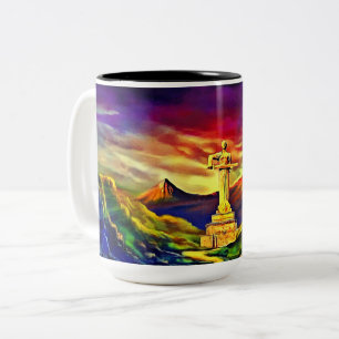 Caneca De Café Em Dois Tons Mãe Armênia Mug