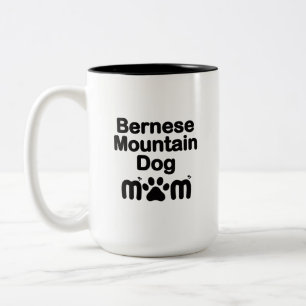 Caneca De Café Em Dois Tons Mãe de Cachorro Bernês, Mãe de Berner, Mãe de Cach