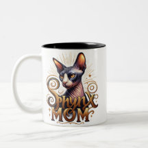 Mãe de Gato Sphynx