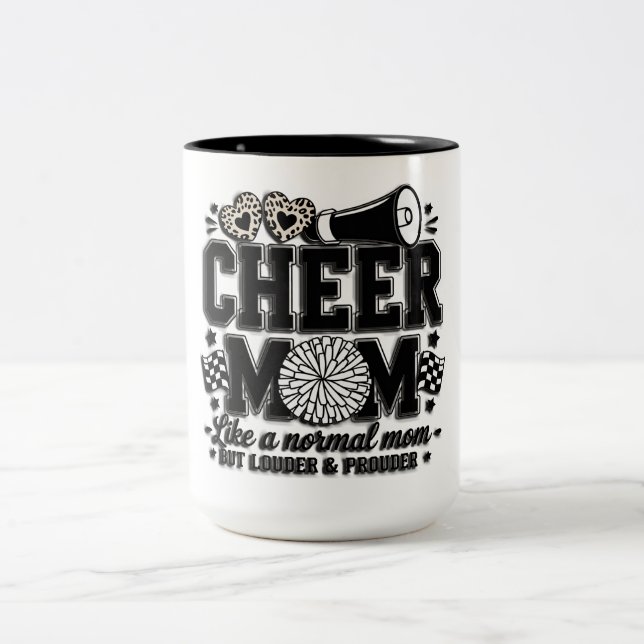 Caneca De Café Em Dois Tons Mãe de Torcida Fofa (Centro)