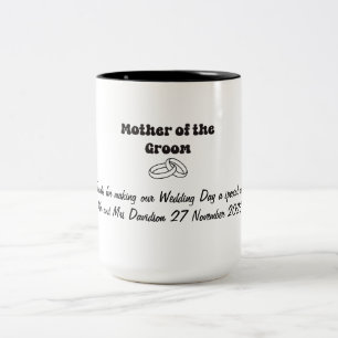 Caneca De Café Em Dois Tons Mãe do Groom