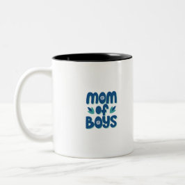 Caneca De Café Em Dois Tons Mãe dos Meninos