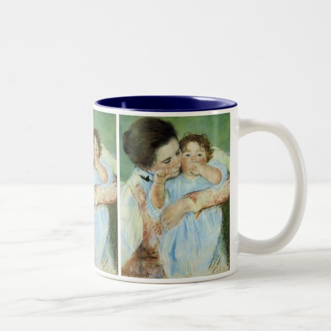 Caneca De Café Em Dois Tons Mãe e Filho (Direita)