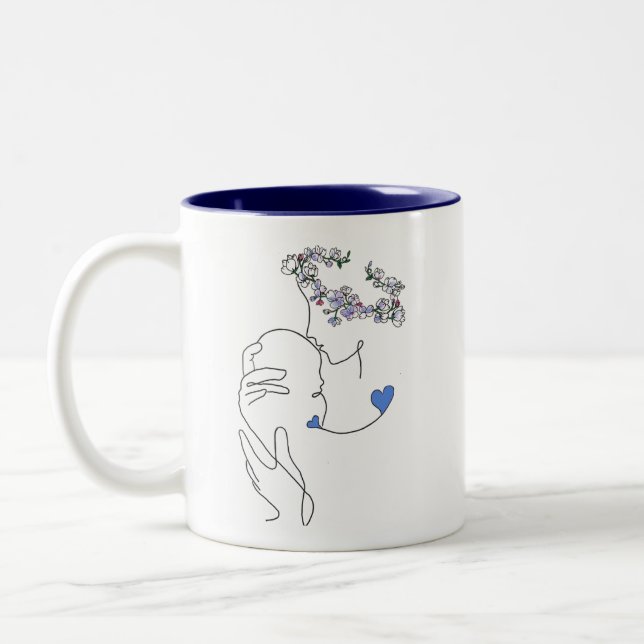 Caneca De Café Em Dois Tons Mãe e Filho Bond Mug de Dois Toneladas (Esquerda)