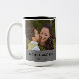 CANECA DE CAFÉ EM DOIS TONS MÃE E SEU PRÍNCIPE