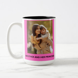 CANECA DE CAFÉ EM DOIS TONS MÃE E SUA PRINCESA