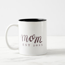 Caneca De Café Em Dois Tons Mãe Estabeleceu Nome Personalizado Novo Presente d