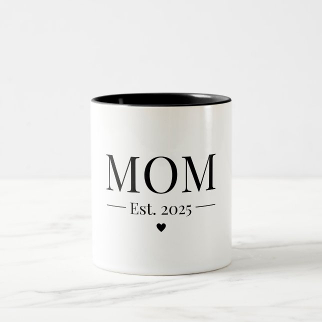 Caneca De Café Em Dois Tons Mãe Estabelecida 2025 (Centro)